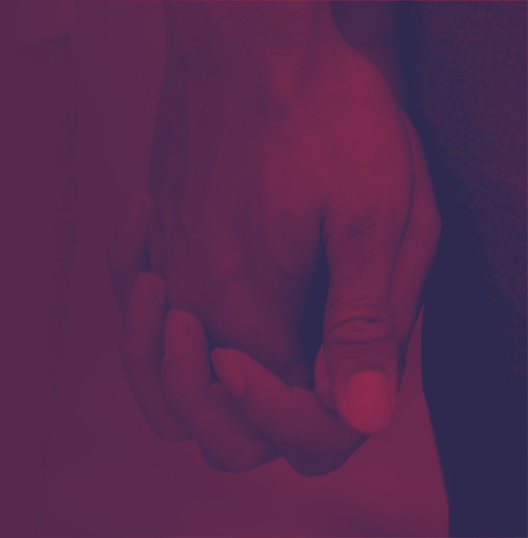Men holding hands
